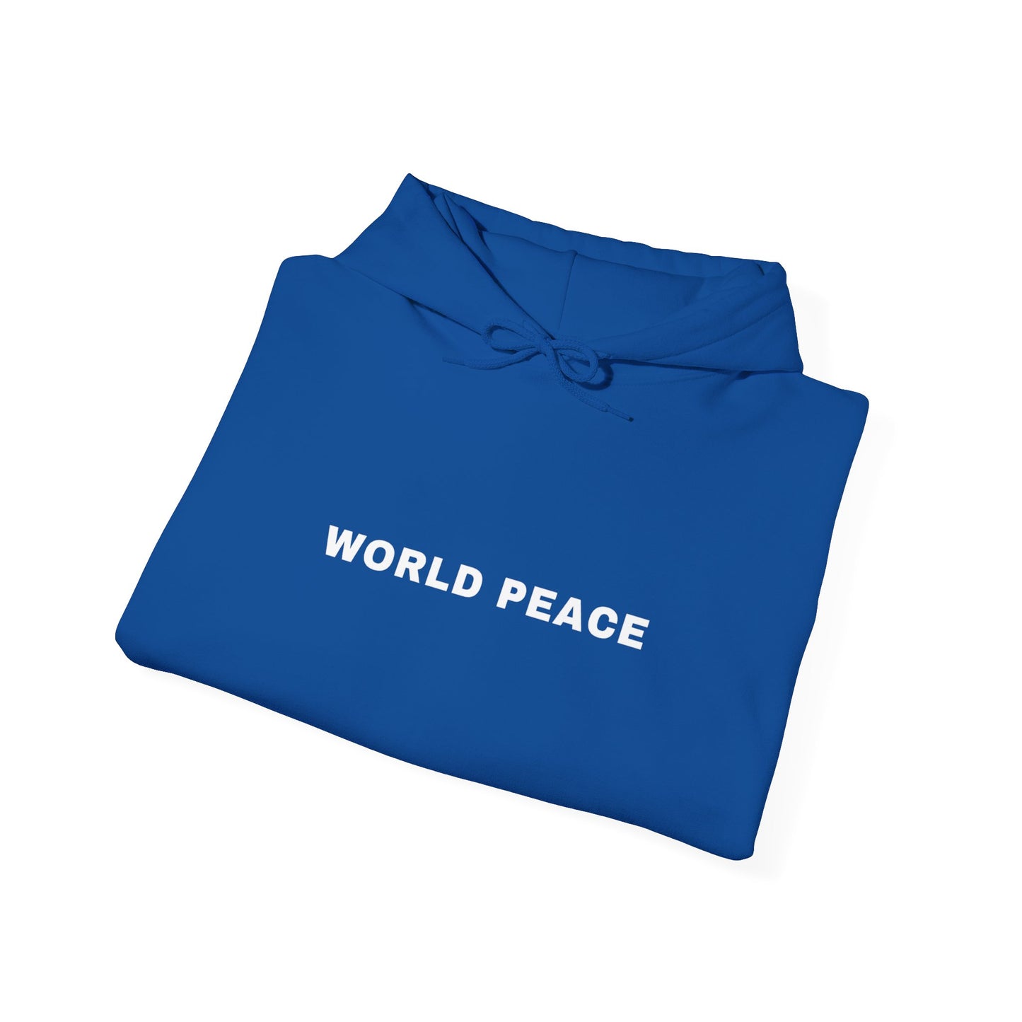 WORLD PEACE SCRIPT HOODIE BLACK AND WHITE