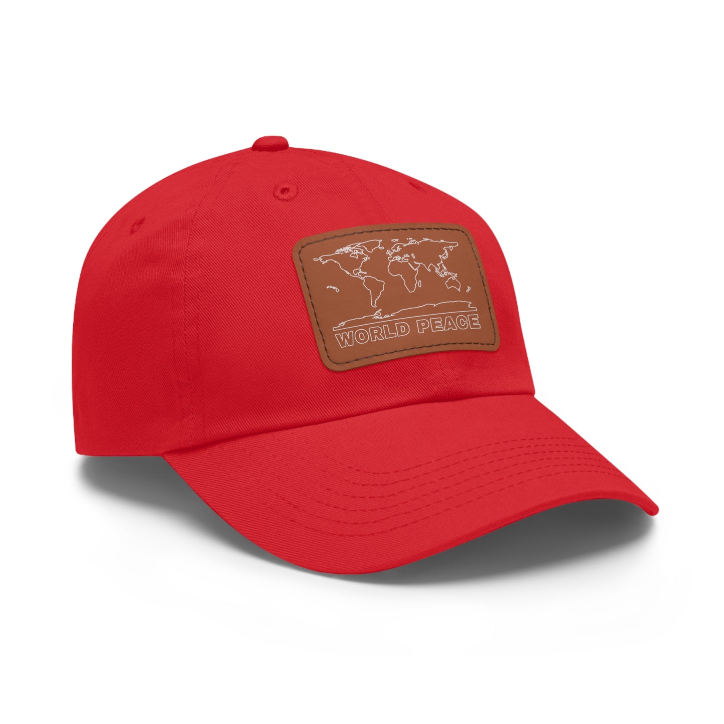 WORLD PEACE LEATHER HAT