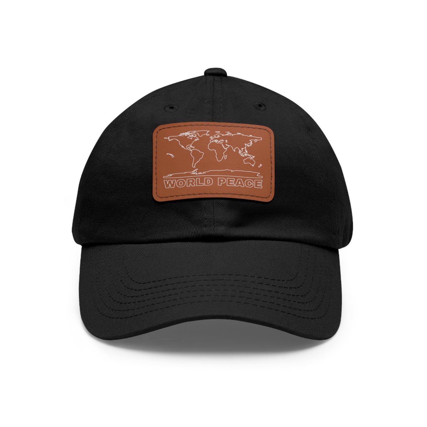 WORLD PEACE LEATHER HAT
