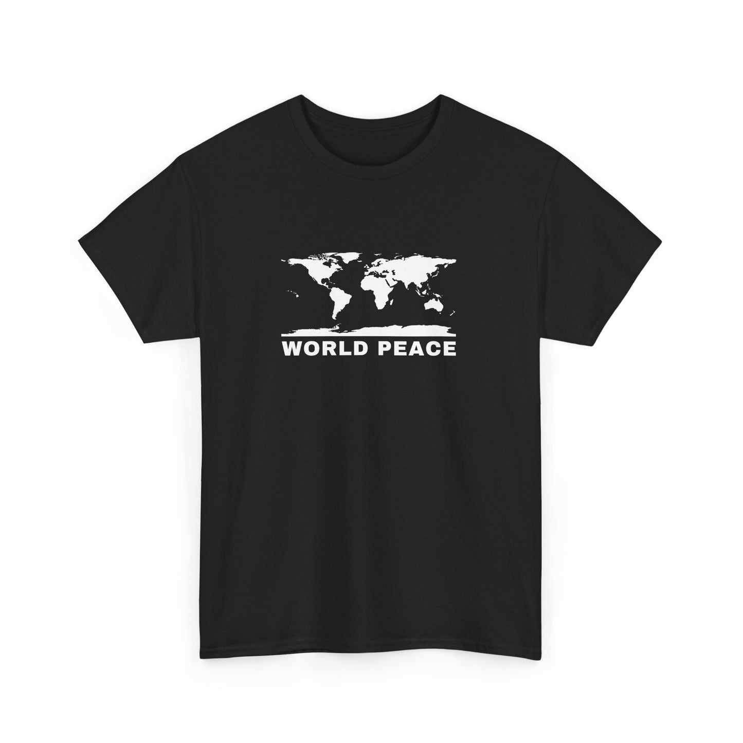 WORLD PEACE ORIGINAL LOGO T-SHIRT BLACK AND WHITE