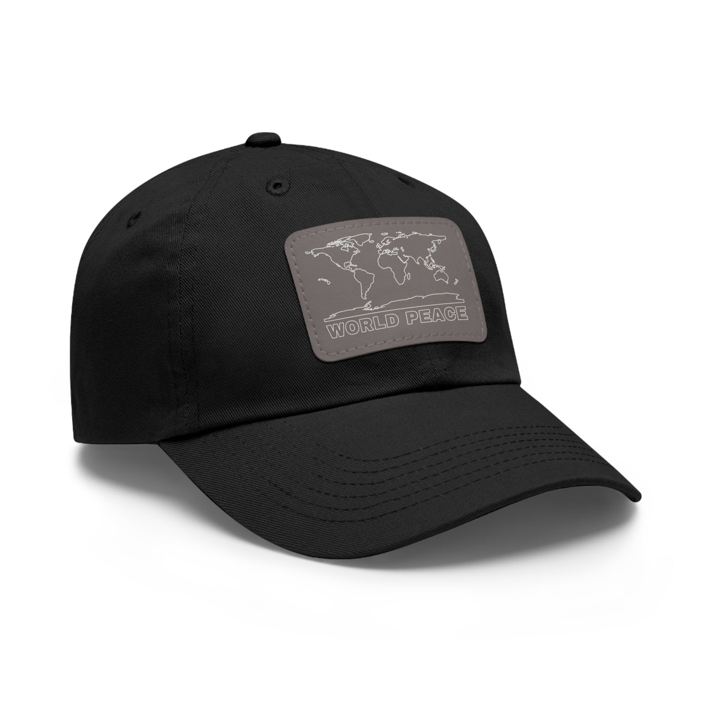 WORLD PEACE LEATHER HAT