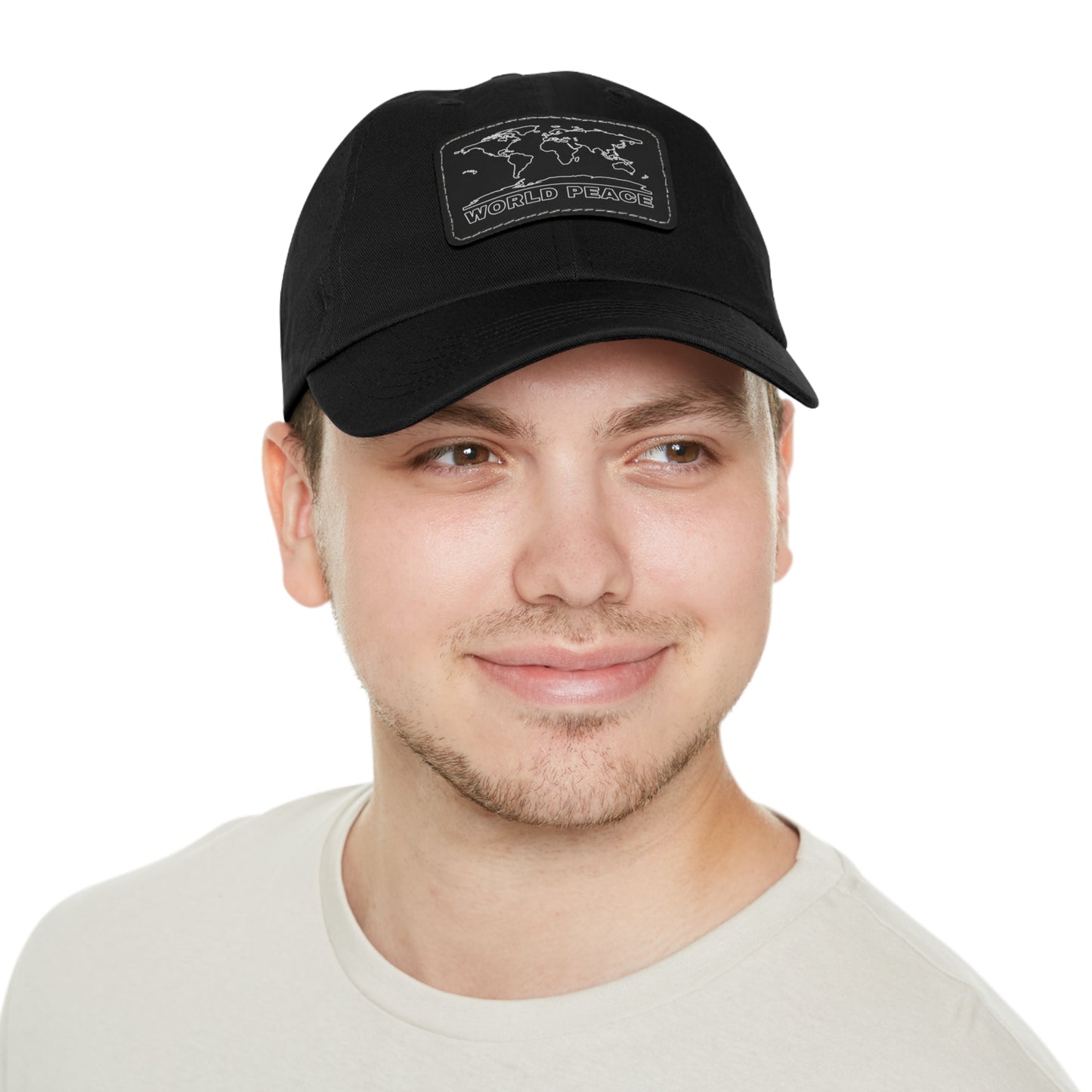 WORLD PEACE LEATHER HAT