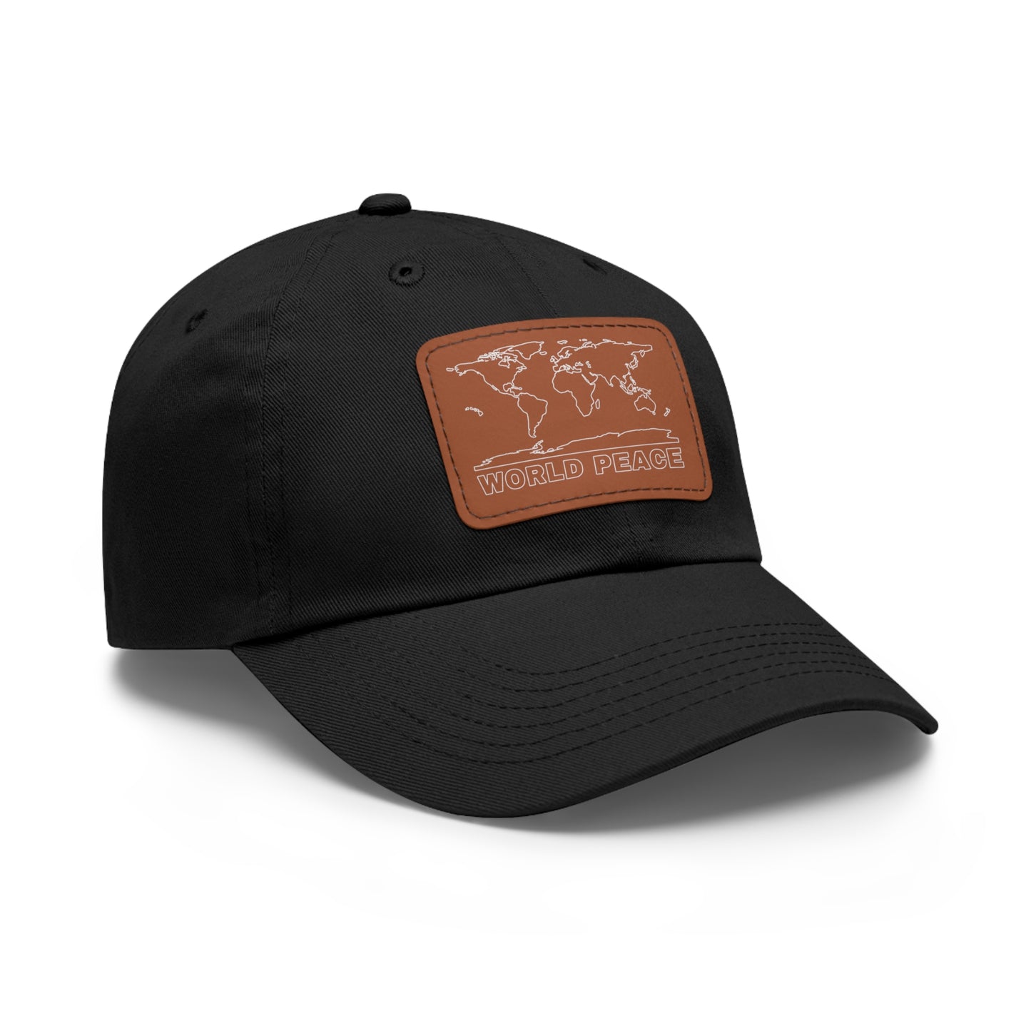 WORLD PEACE LEATHER HAT