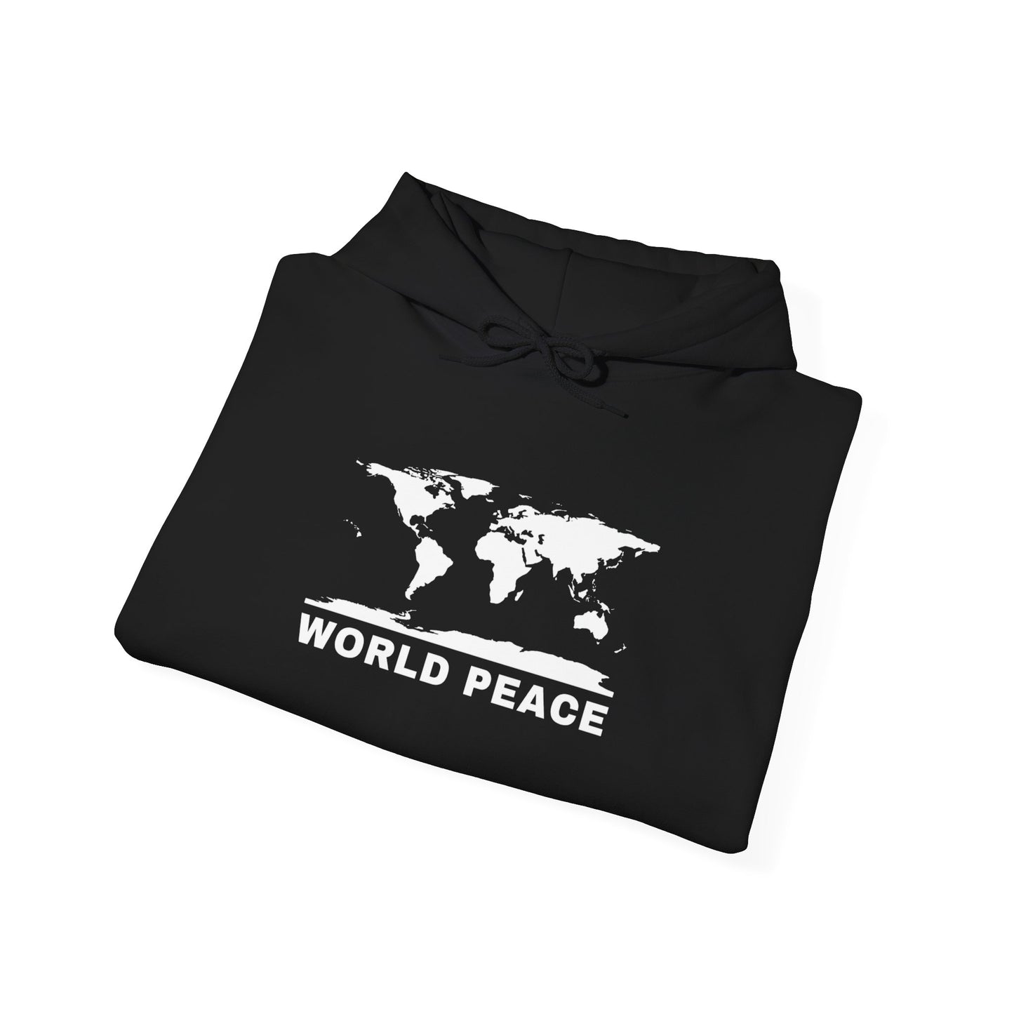 WORLD PEACE ORIGINAL LOGO HOODIE BLACK AND WHITE