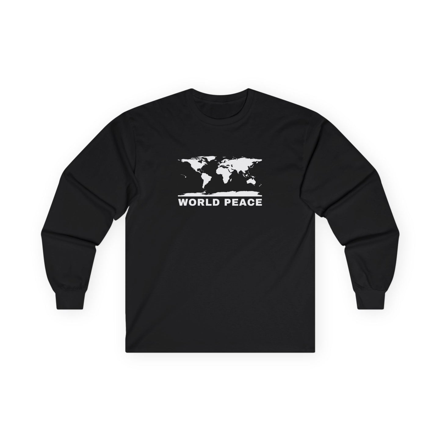 WORLD PEACE ORIGINAL LOGO CREWNECK BLACK AND WHITE