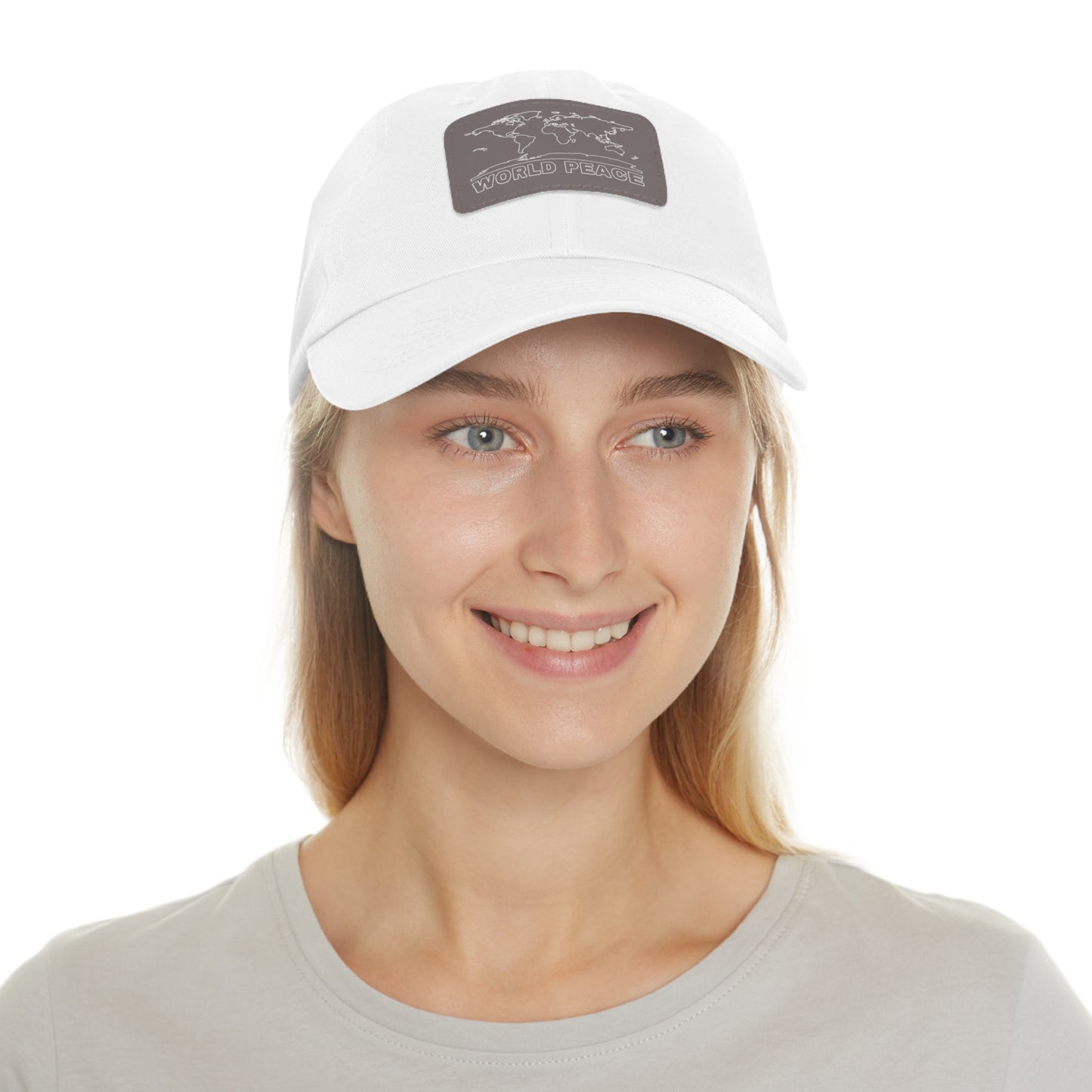 WORLD PEACE LEATHER HAT