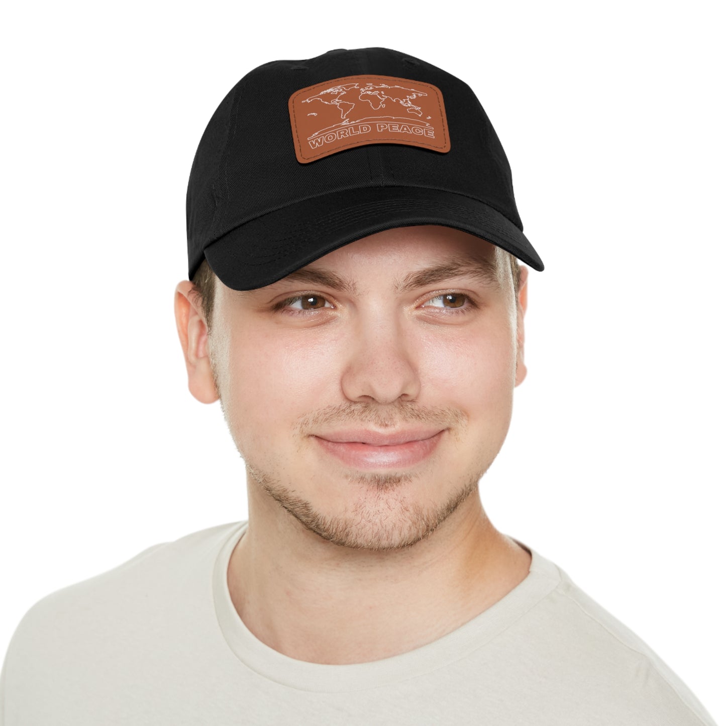 WORLD PEACE LEATHER HAT