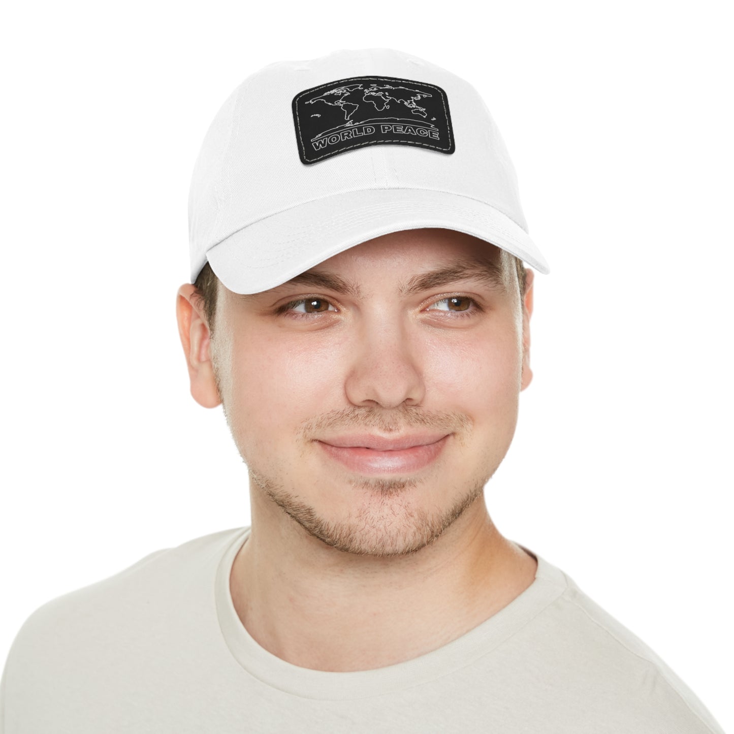 WORLD PEACE LEATHER HAT
