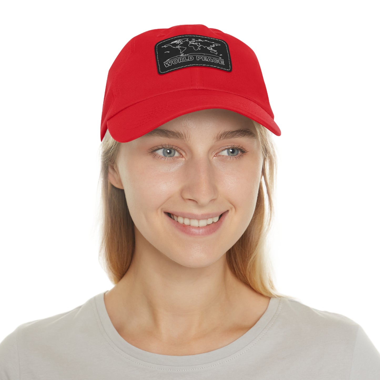 WORLD PEACE LEATHER HAT