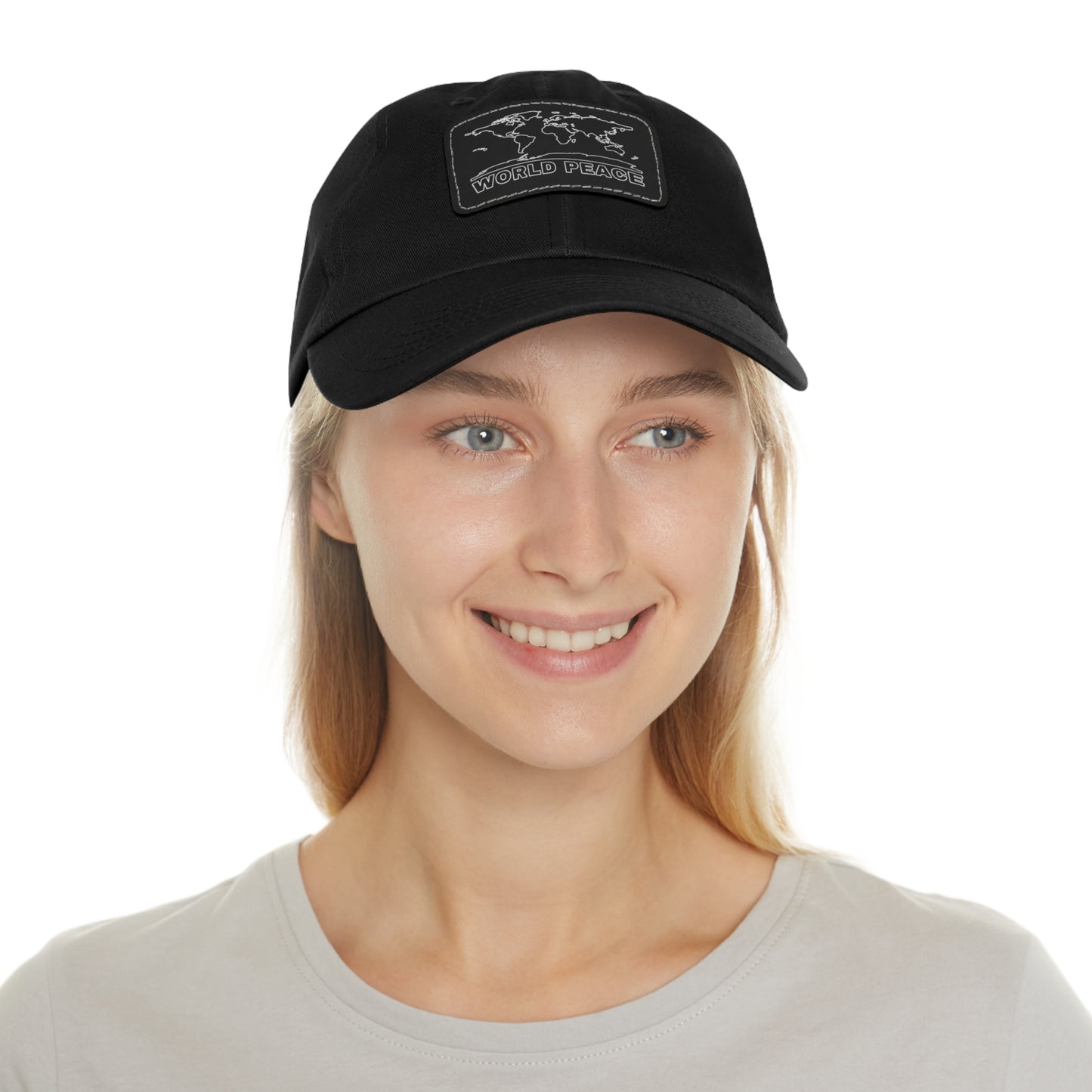 WORLD PEACE LEATHER HAT