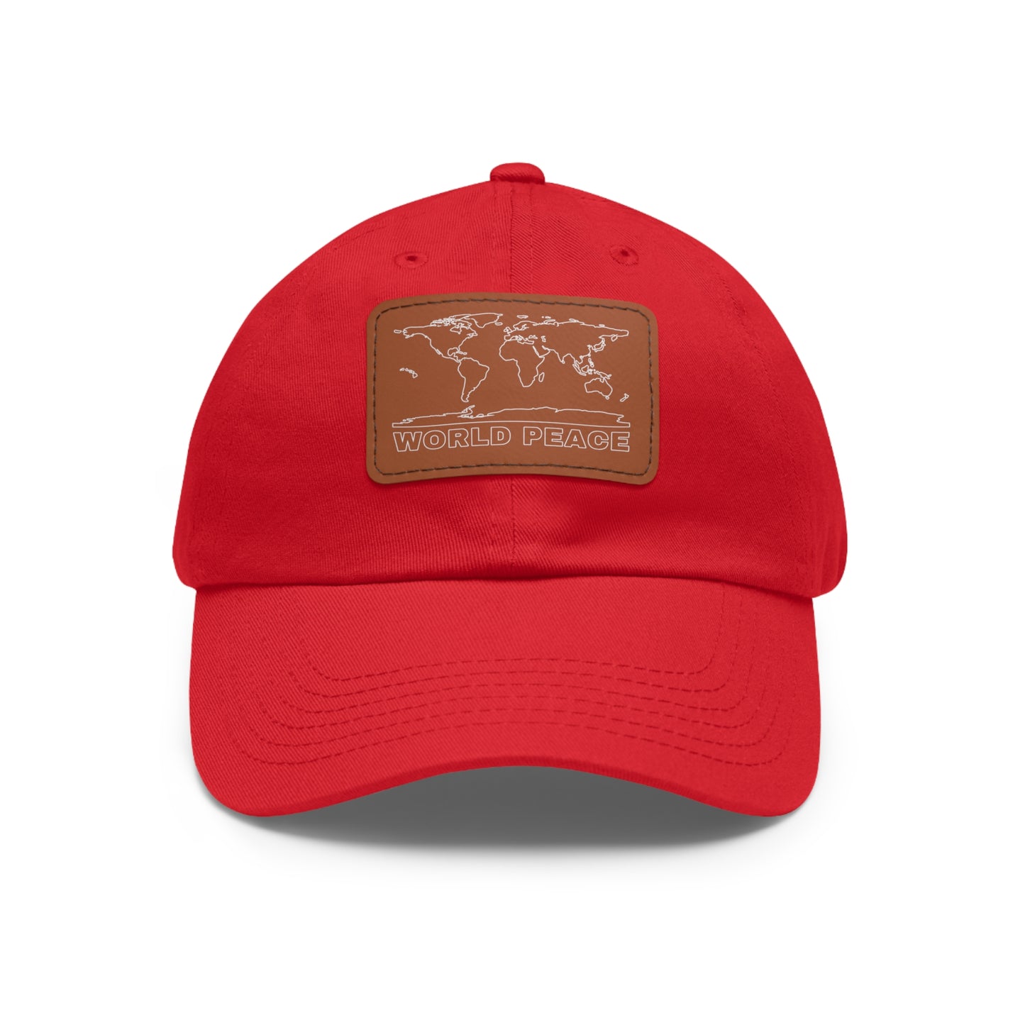 WORLD PEACE LEATHER HAT