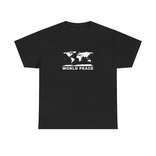 WORLD PEACE ORIGINAL LOGO T-SHIRT BLACK AND WHITE