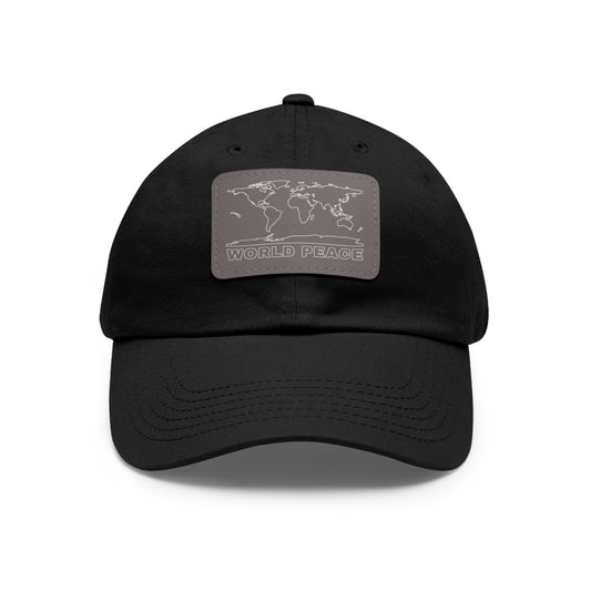 WORLD PEACE LEATHER HAT