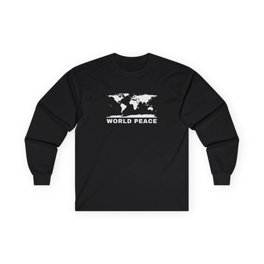 WORLD PEACE ORIGINAL LOGO CREWNECK BLACK AND WHITE