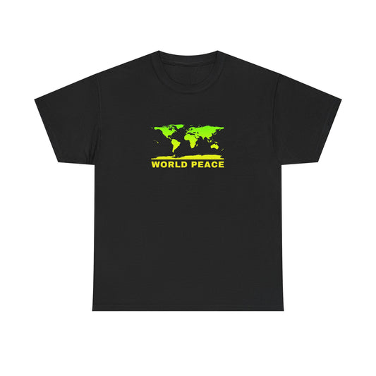 WORLD PEACE T-SHIRT GREEN/GOLD