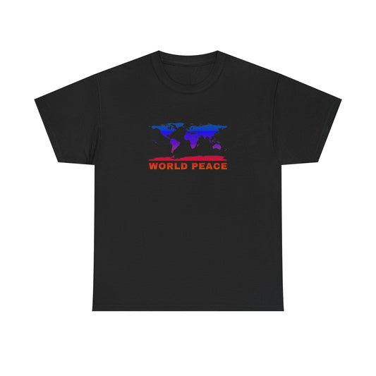 WORLD PEACE T-SHIRT RED/BLUE
